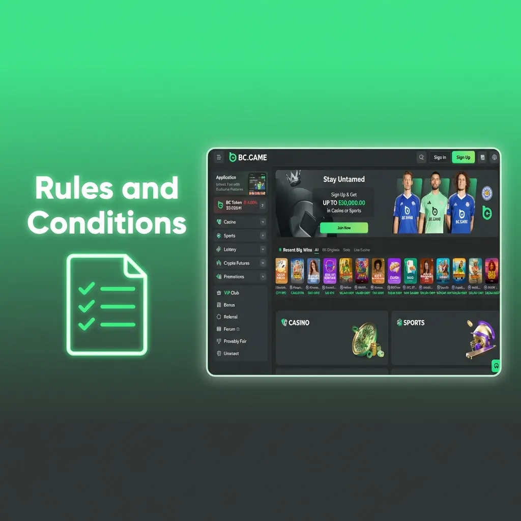 Infographic summarizing BC Game rules for Indian users on age limits, KYC, bonuses, fair play, and legal compliance