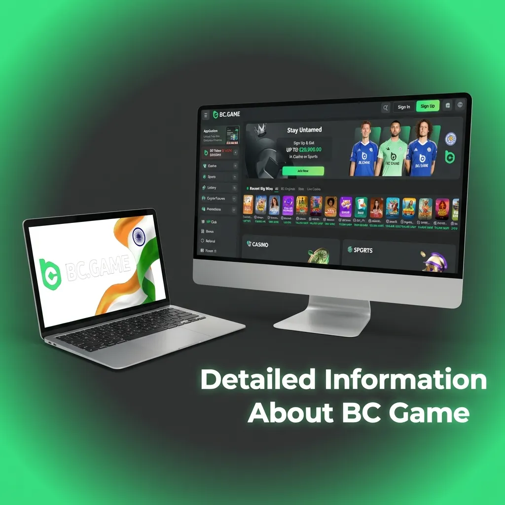 Infographic summarizing BC Game India features: single account, security, mobile apps, payment options, and responsible gambling tools.